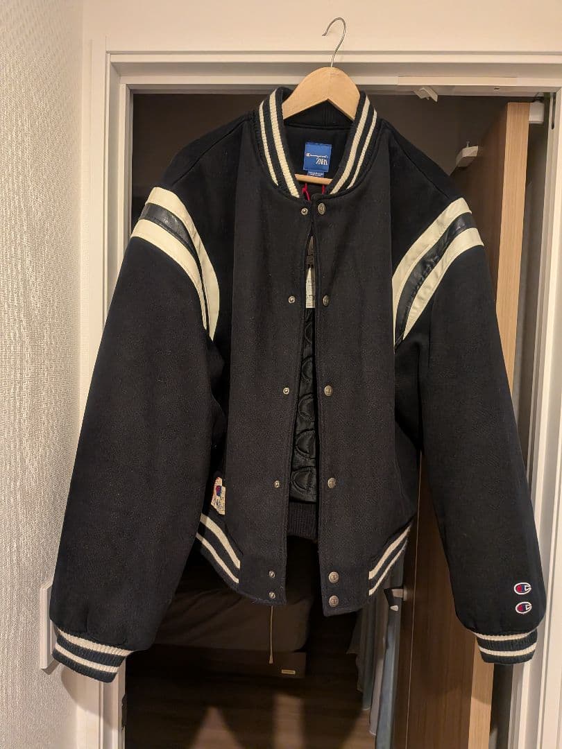 ZARA × Champion スタジャン