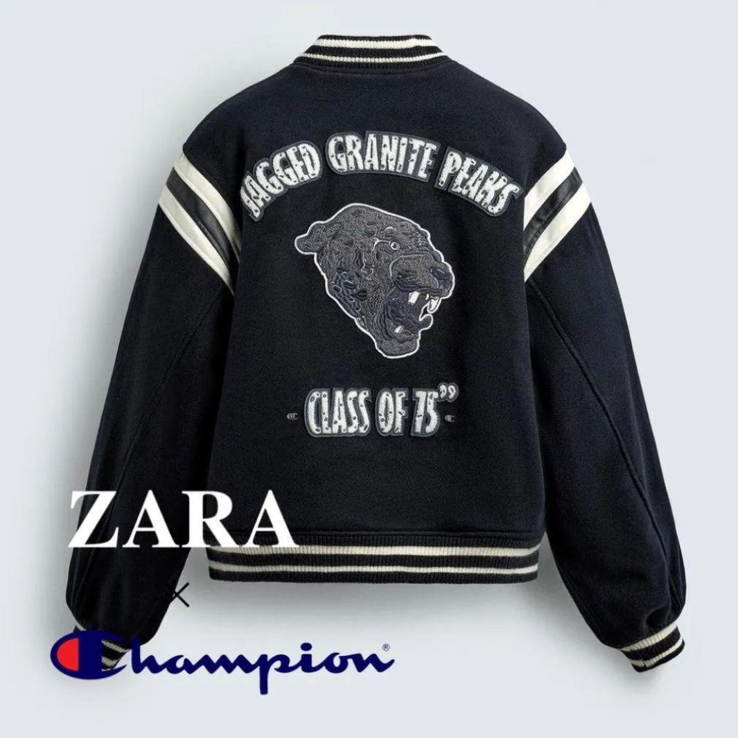 ZARA × Champion スタジャン
