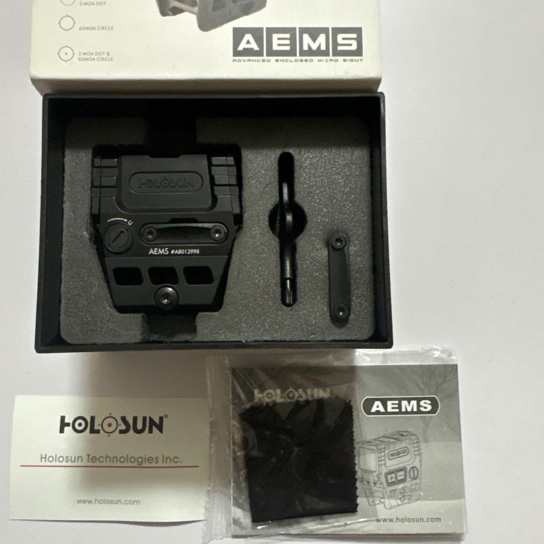 HOLOSUN AEMS Open Reflex グリーン サークルドットサイト