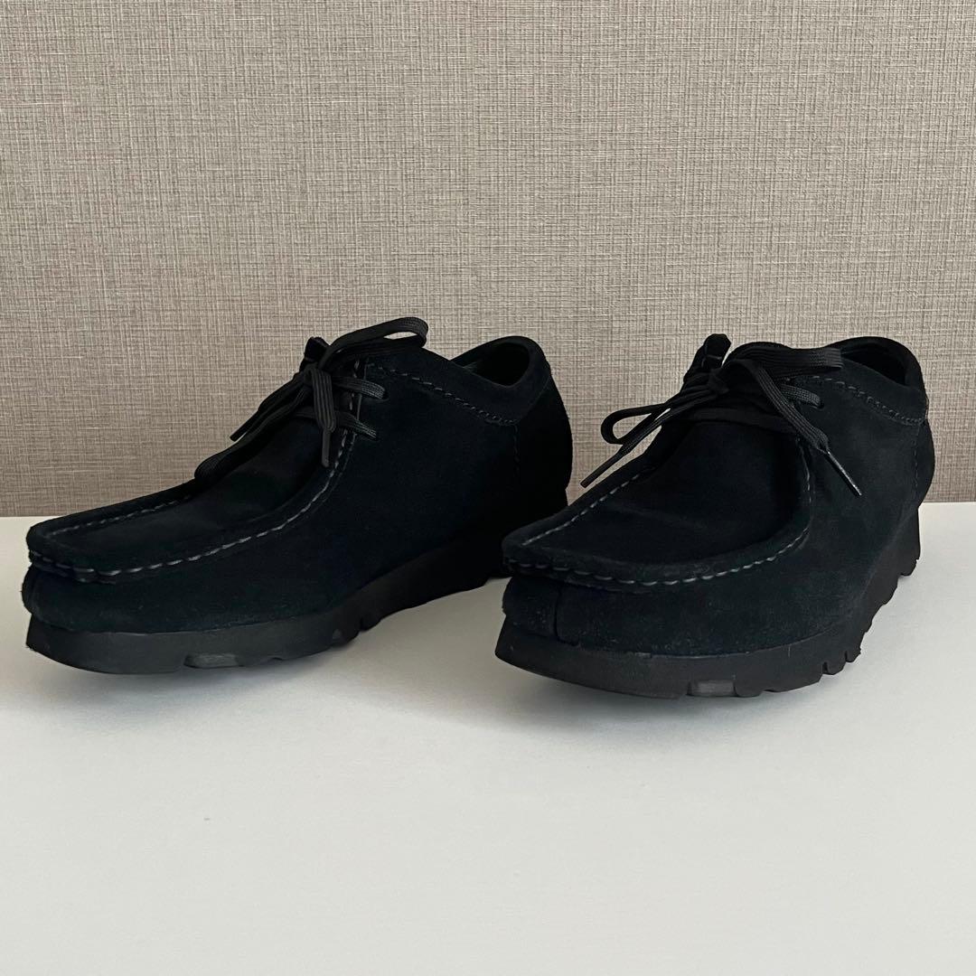 美品 Clarks クラークス WALLABEE GTX ブラック 25.0