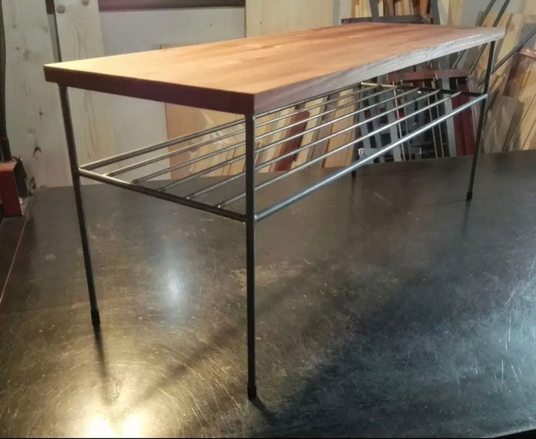 アイアン家具　男前テーブル　無骨　オーダーメイド　インダストリアル　カフェラック