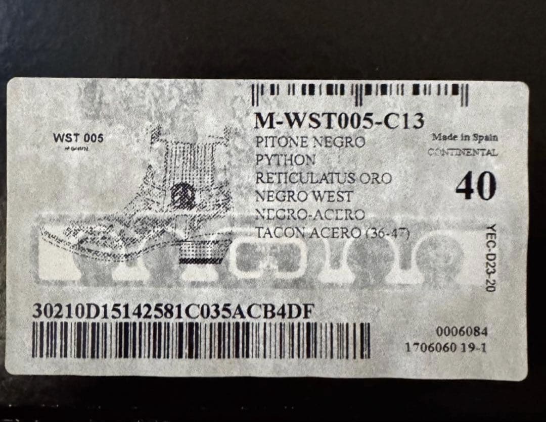 ╋*─様 newrock python heel boots size40