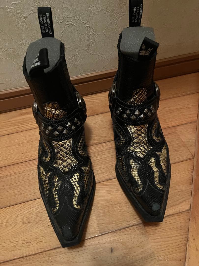 ╋*─様 newrock python heel boots size40