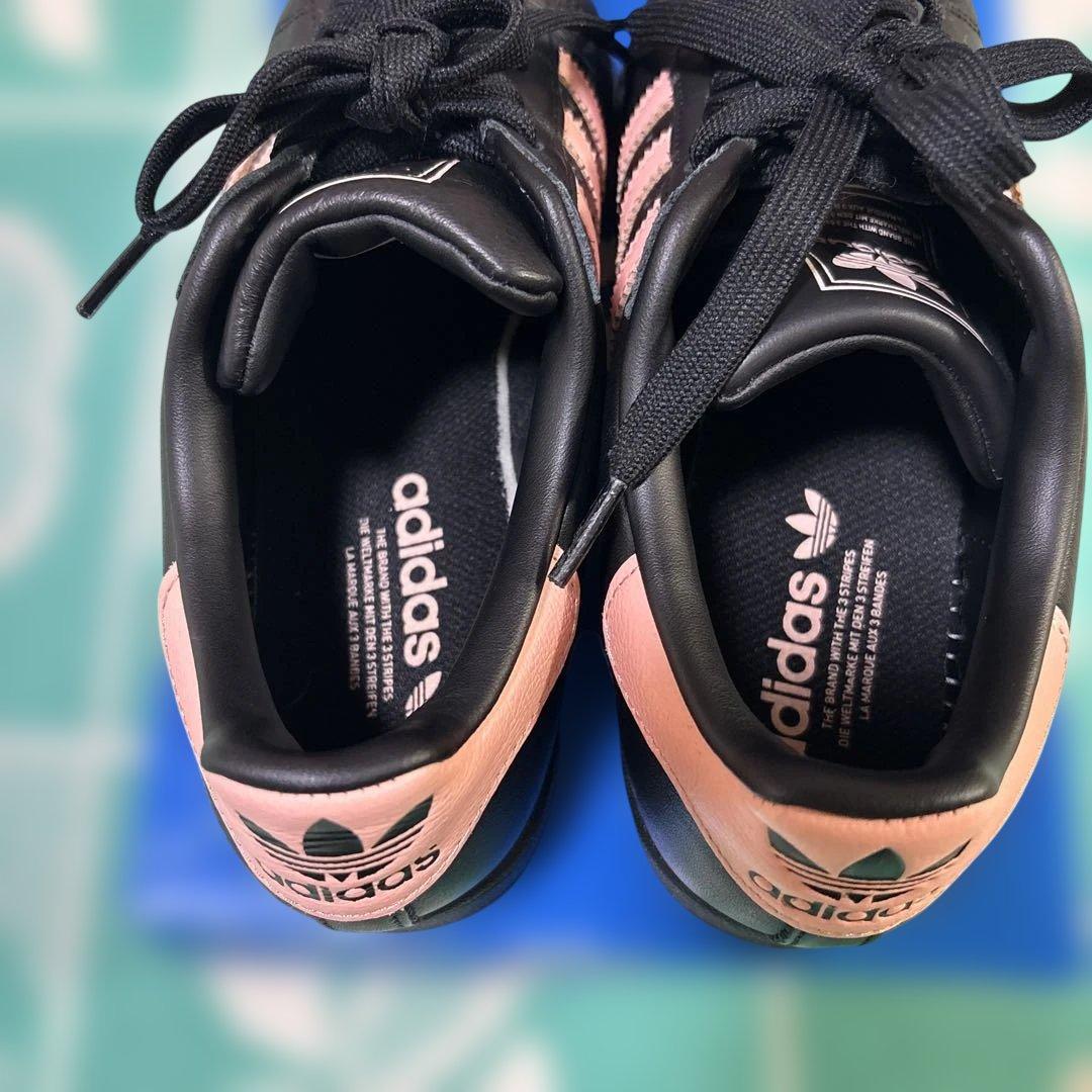 adidas SUPERSTAR ブラック/ピンク[可愛い美品]