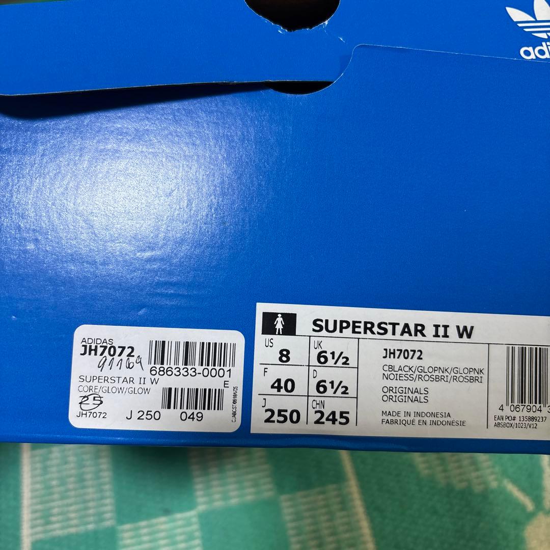 adidas SUPERSTAR ブラック/ピンク[可愛い美品]