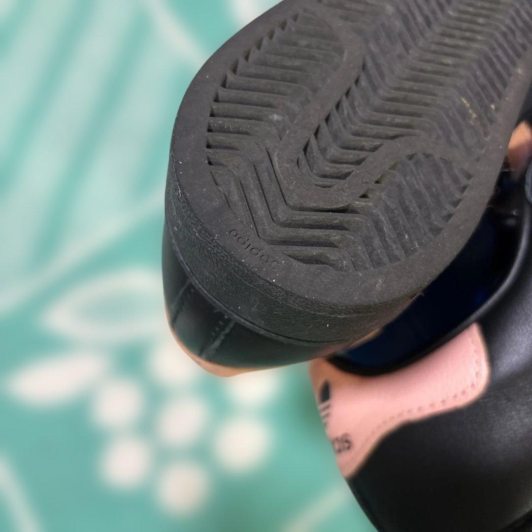 adidas SUPERSTAR ブラック/ピンク[可愛い美品]