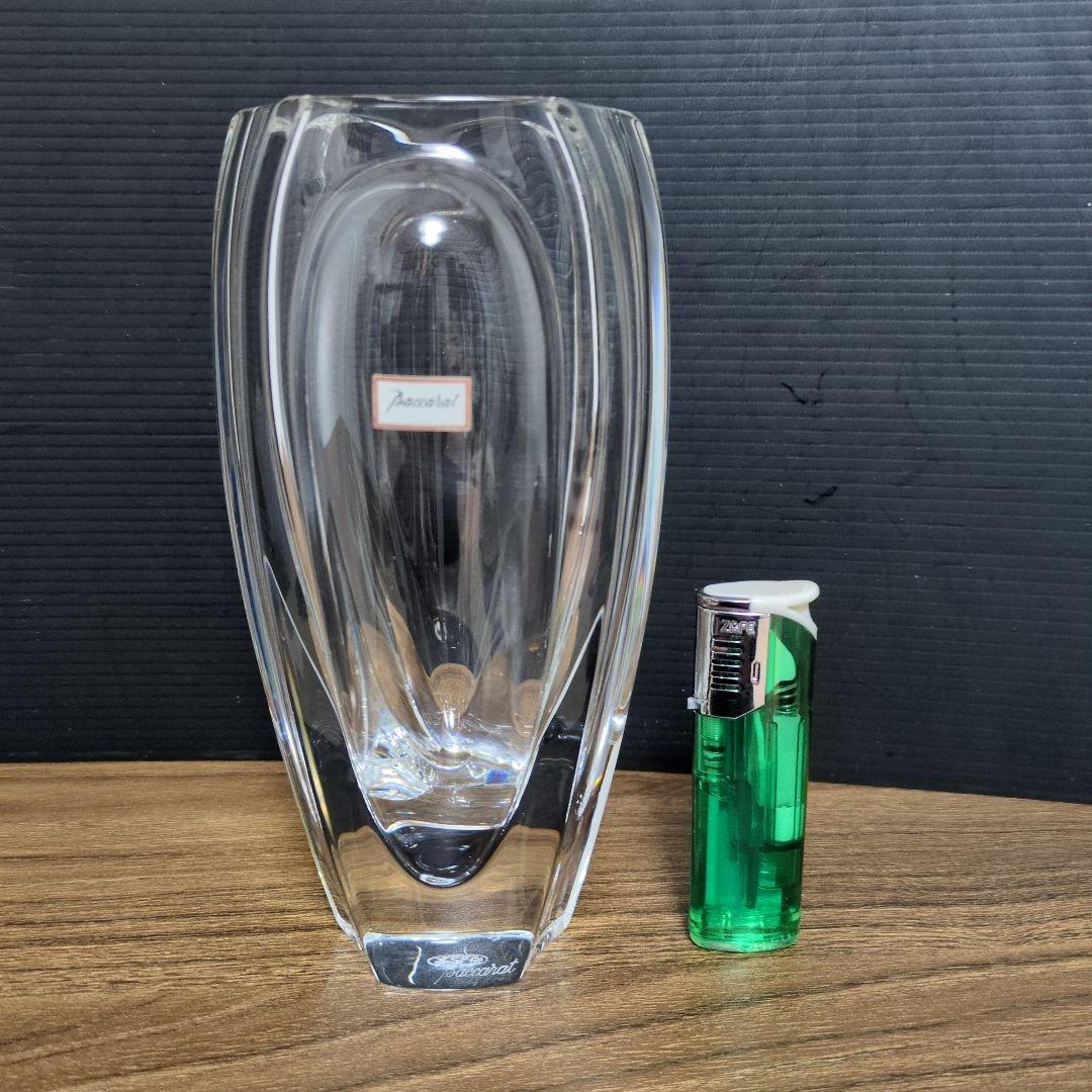 （貴重）Baccarat 花瓶　ベース　六角形　ヘキサゴン　ブートンドール