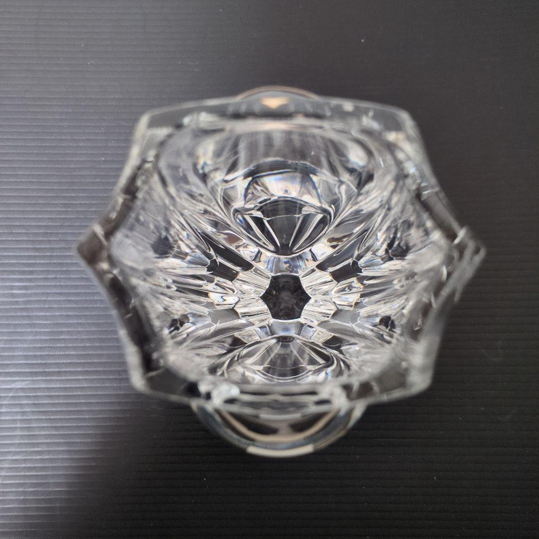 （貴重）Baccarat 花瓶　ベース　六角形　ヘキサゴン　ブートンドール
