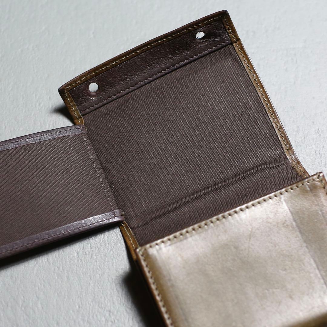 雰囲気抜群◎ m+ エムピウ P25 レザー財布 millefoglie Ⅱ