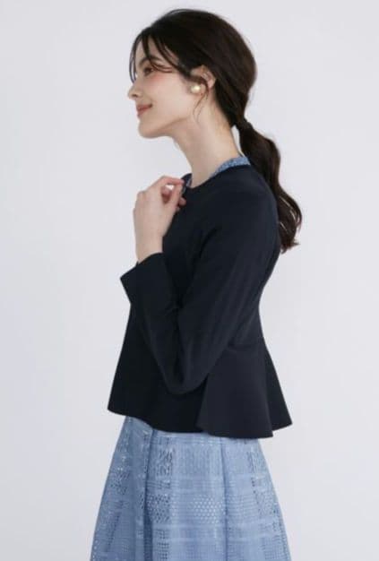 新品♡新作タグ付マーリエ ル カセットエフデ大きいサイズ17号カーディガン