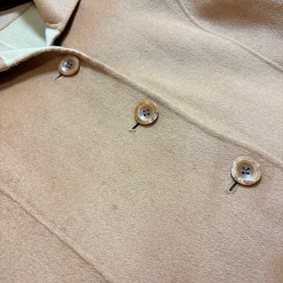 Leilian 15＋ 大きいサイズ ダブルフェイス ハーフコート キャメル