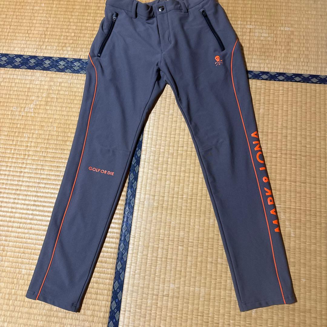 MARK&LONA ゴルフパンツ チャコールグレー