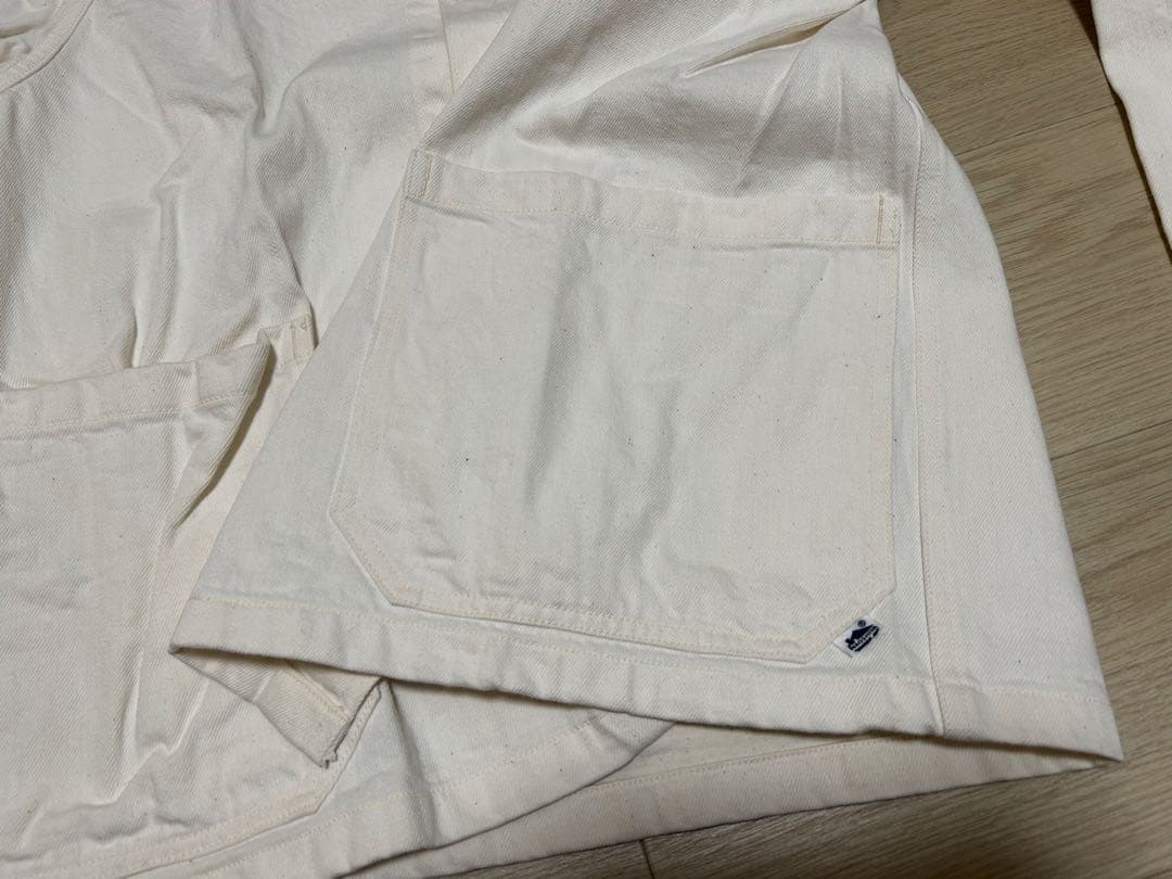 NAOSHIYA CUSTOM FACTORY カバーオール 生成り サイズL