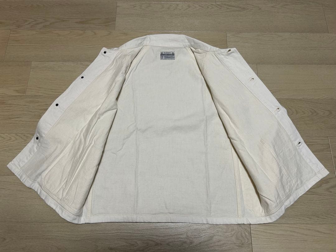 NAOSHIYA CUSTOM FACTORY カバーオール 生成り サイズL