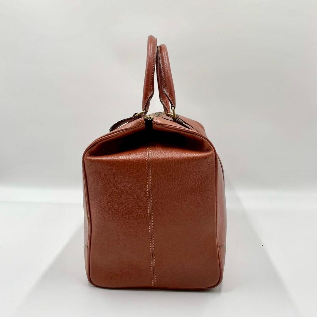 タケオキクチ ボストンバッグ オールレザー キャメル ブラウン 大容量