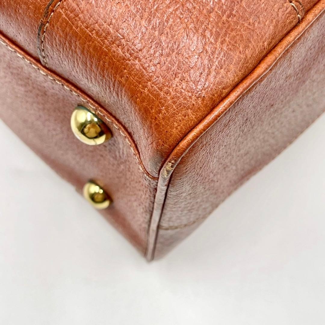 タケオキクチ ボストンバッグ オールレザー キャメル ブラウン 大容量