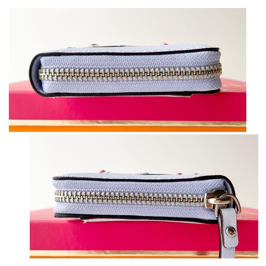 ケイトスペード 長財布 バン バス 車 花柄 モチーフ レザー 新品