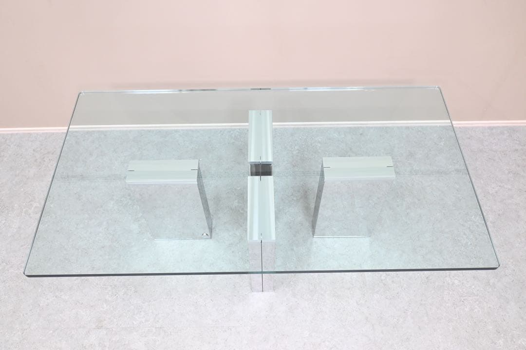 VARO,S.A. VALENTI バロッサバレンティ ガラス センターテーブル