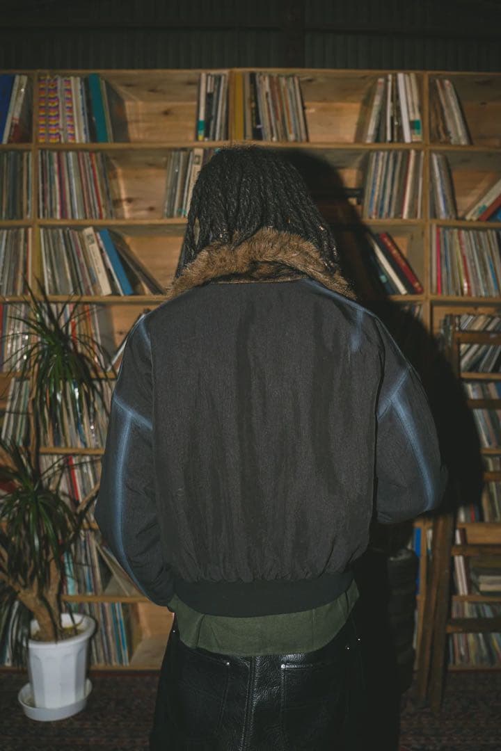 ballsy brothers fur flight jacket Lサイズ