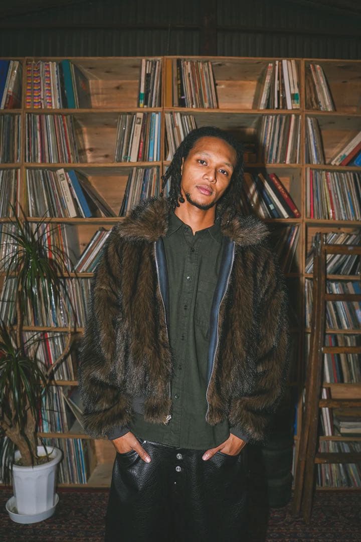 ballsy brothers fur flight jacket Lサイズ