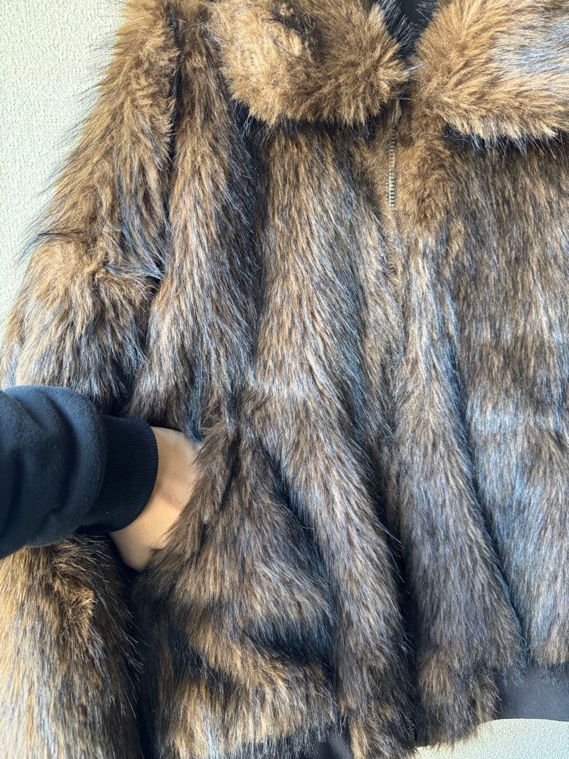 ballsy brothers fur flight jacket Lサイズ