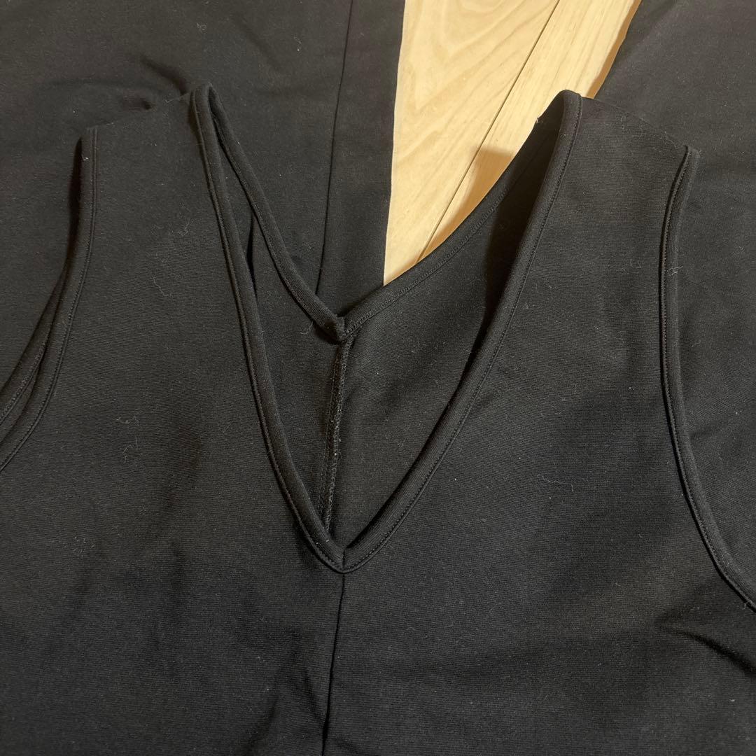 journalstandard　luxeハイテンションポンチサロペット　ブラック