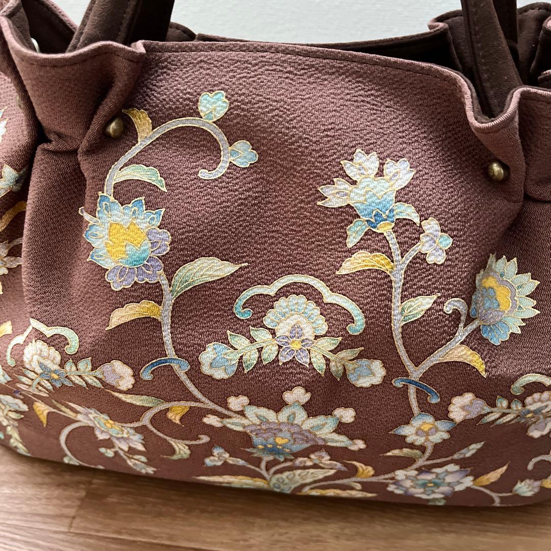 【新品】OKAJIMA 刺繍入り和装用バッグ 中型