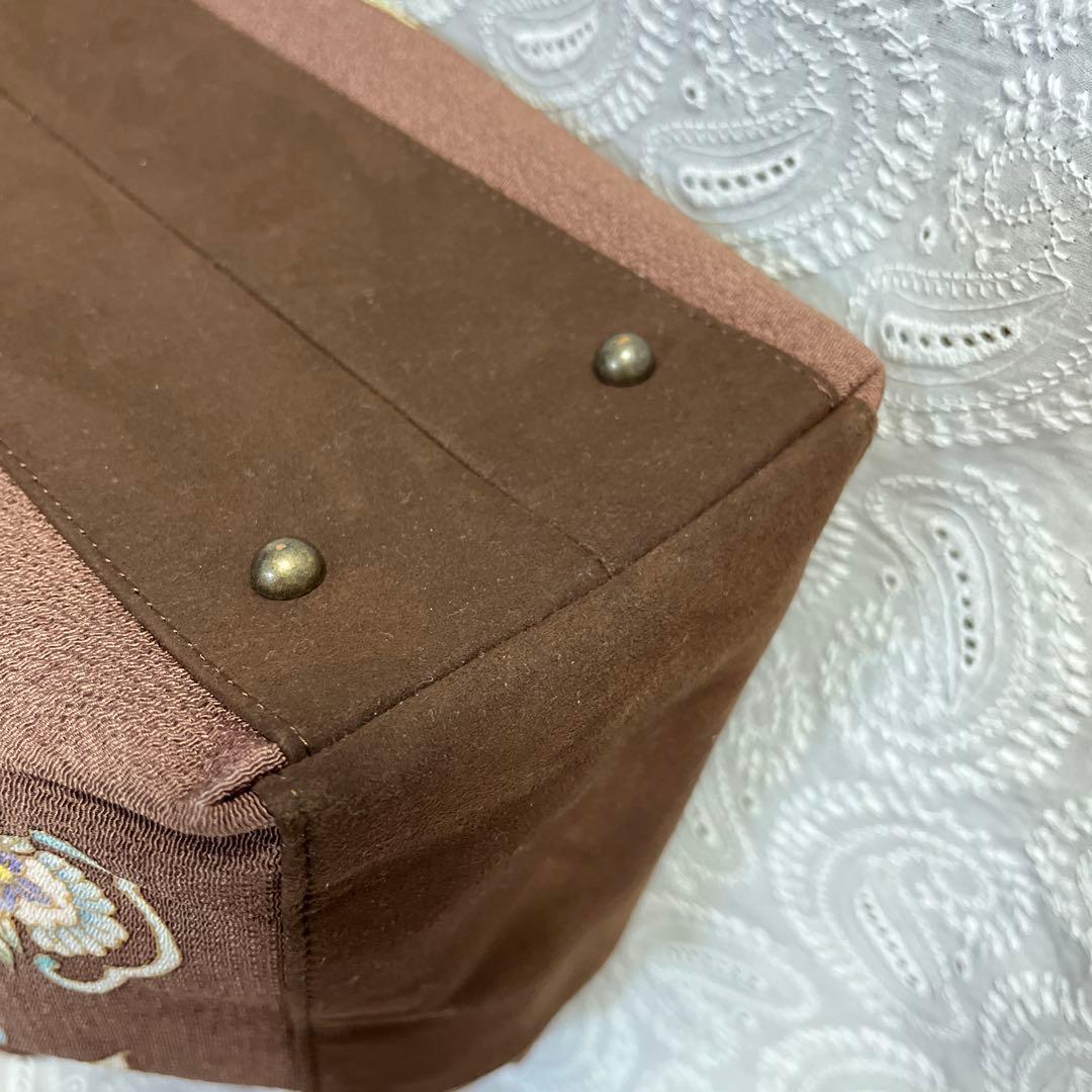 【新品】OKAJIMA 刺繍入り和装用バッグ 中型