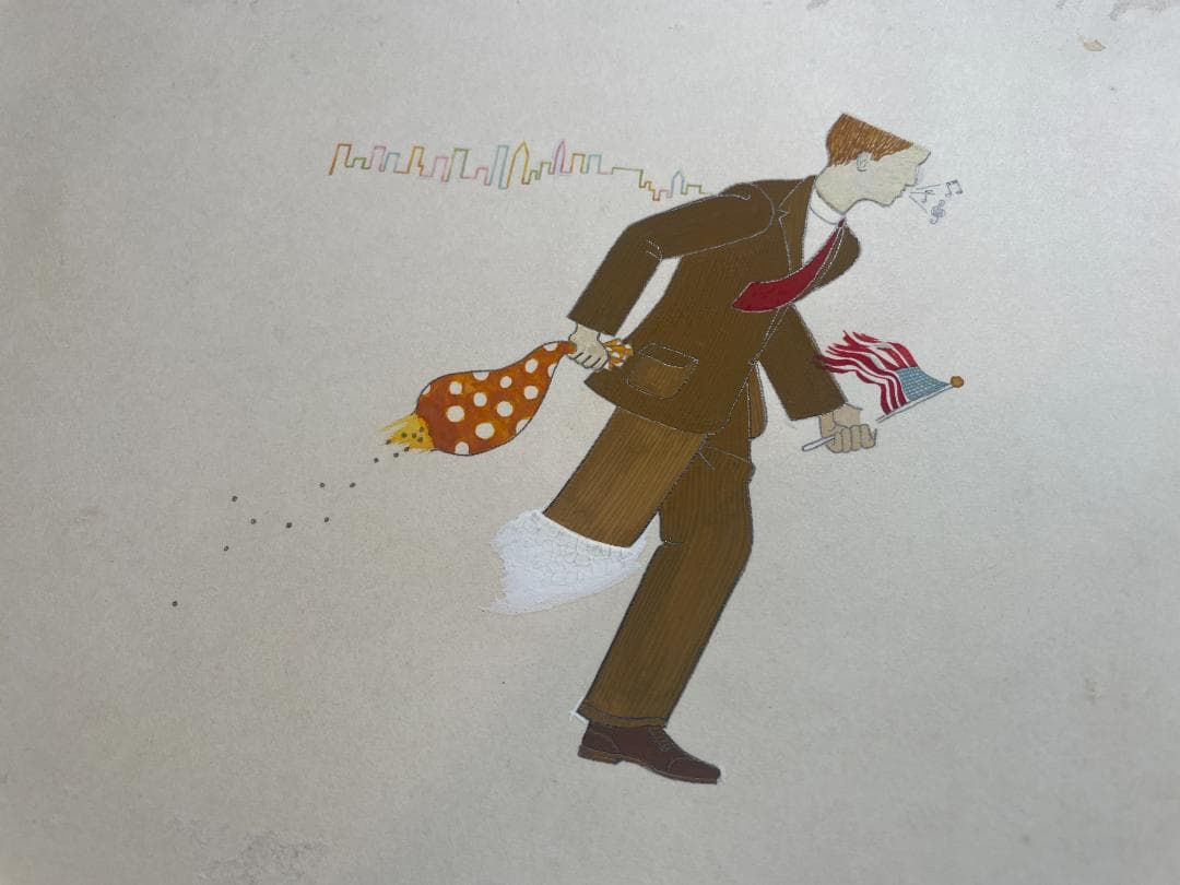 ナサニエル・ウェスト原画表紙版下一点物『クール・ミリオン』60年代制作資料