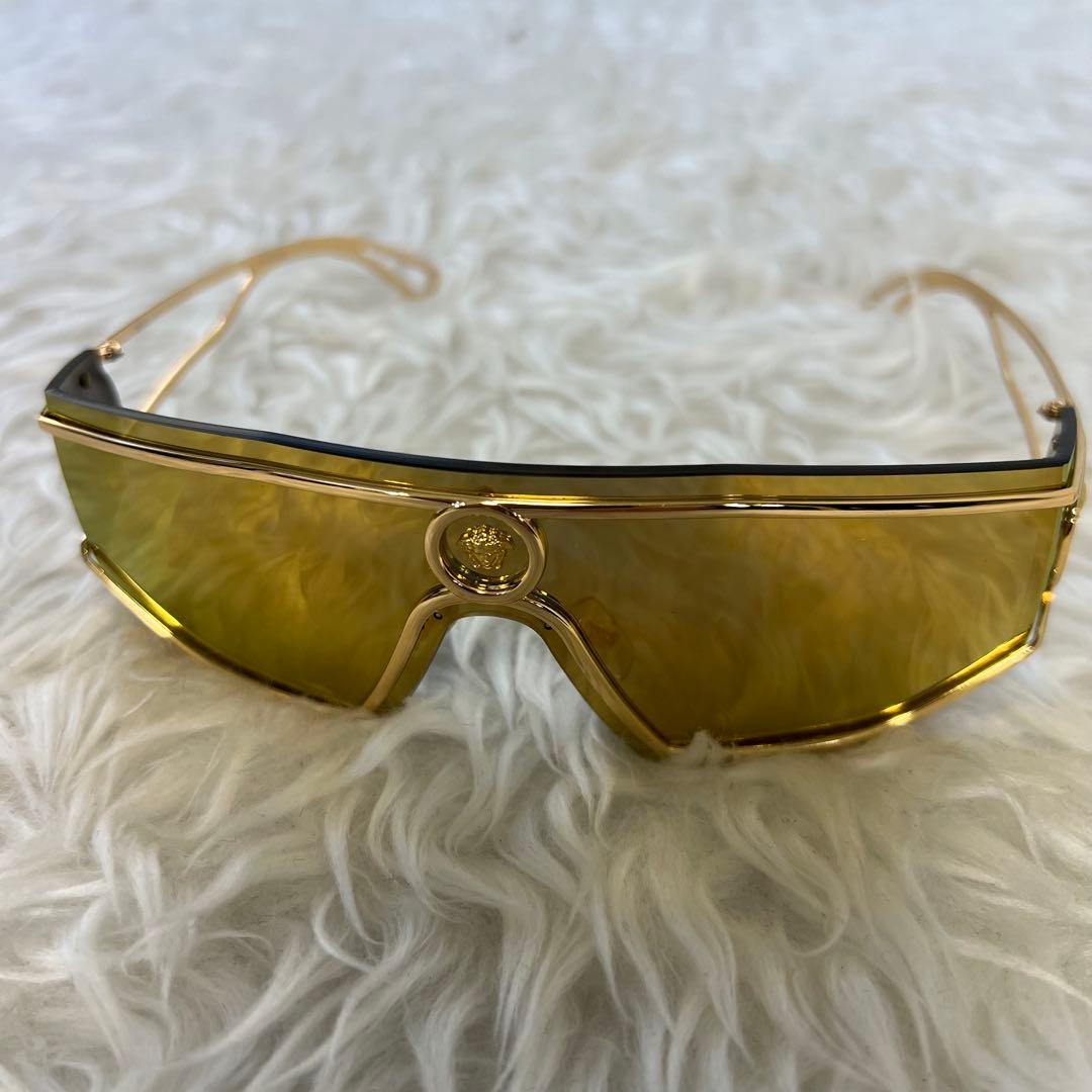 【激レア商品】ヴェルサーチ メデューサ ゴールドミラー サングラス メンズ