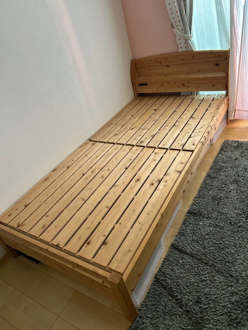 ポパイのパパ　シングルサイズ木製すのこベッド