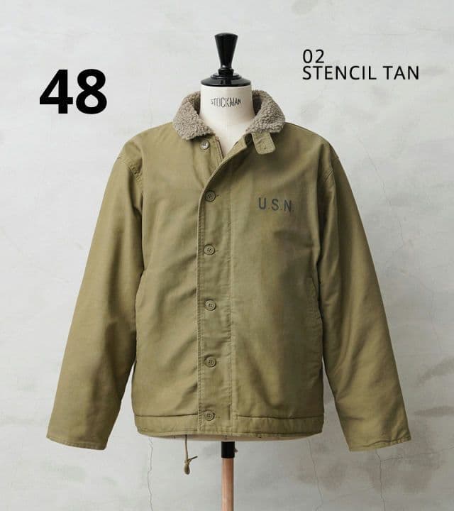 WAIPER.inc N-1 デッキジャケット U.S.Nステンシル 48