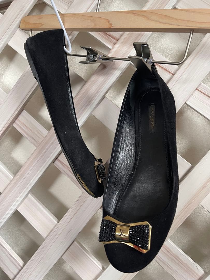 ⭐︎25㎝くらい⭐︎39サイズ　⭐︎ ルイビィトン　⭐︎キラッキラリボンフラットシューズ