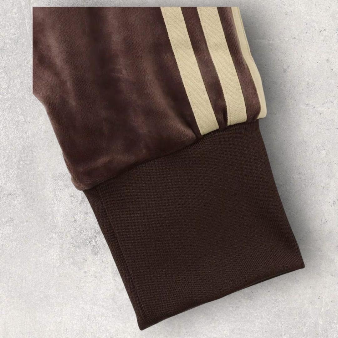 新品 アディダス ファイヤーバード トラックトップ ベロア XL ブラウン