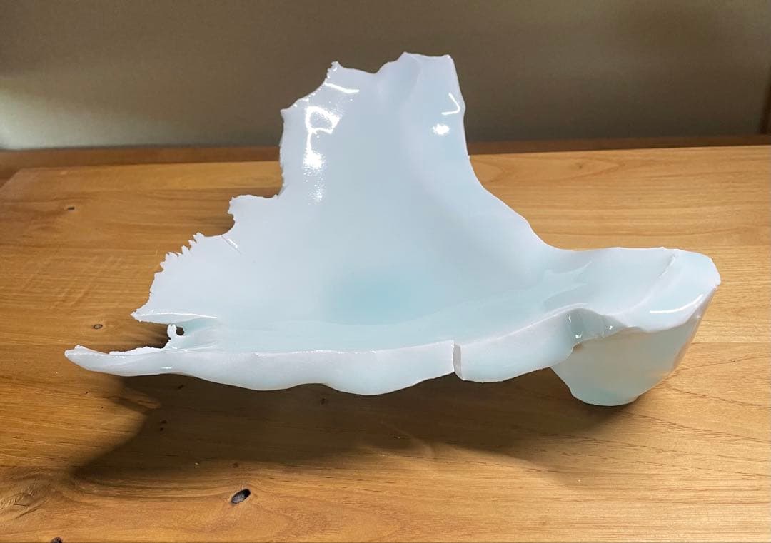 ゆうかプロフ必読　加藤委作品　青白磁三角皿(B)