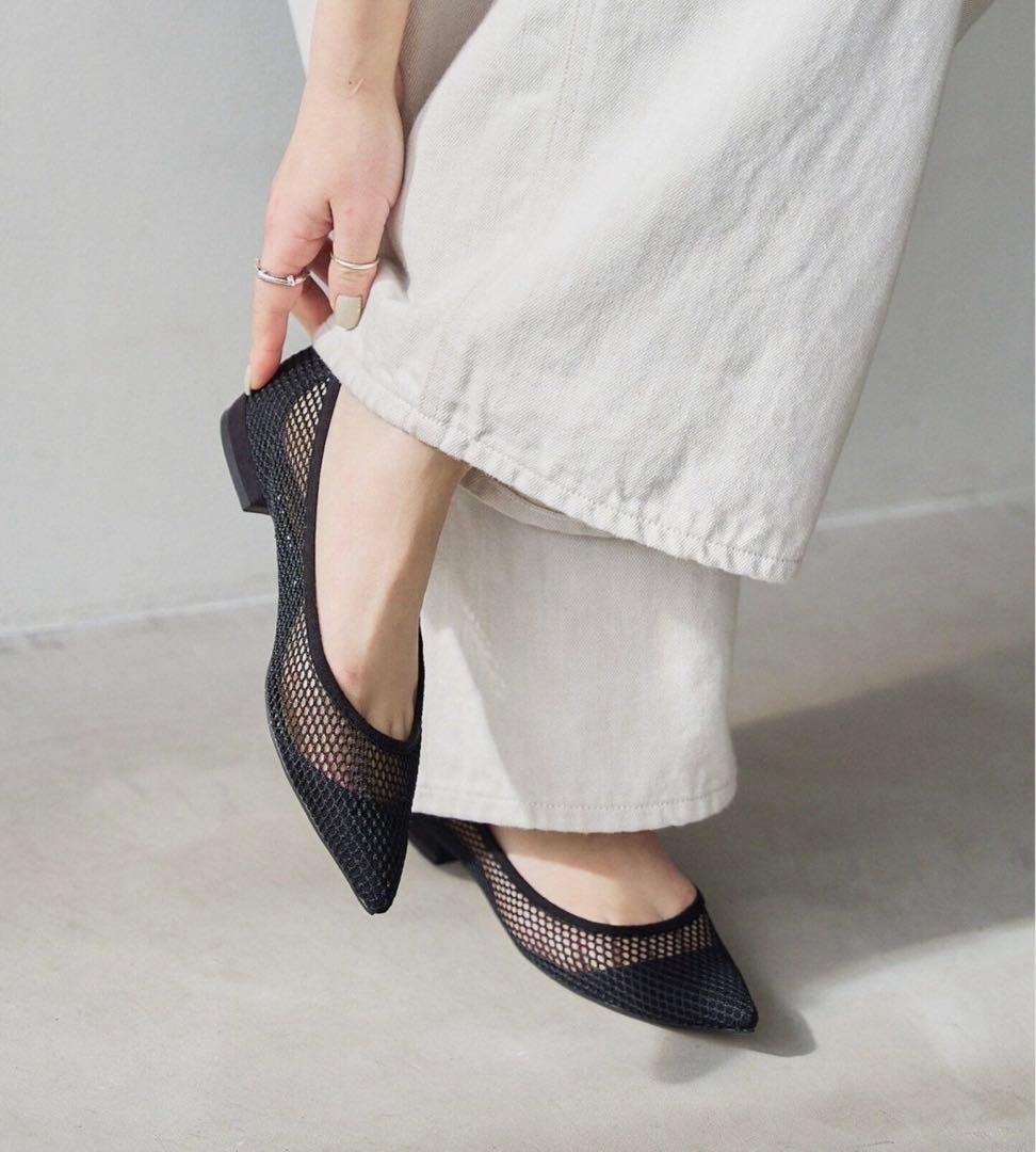 【EC完売品】LE TALON ポインテッドネットフラット