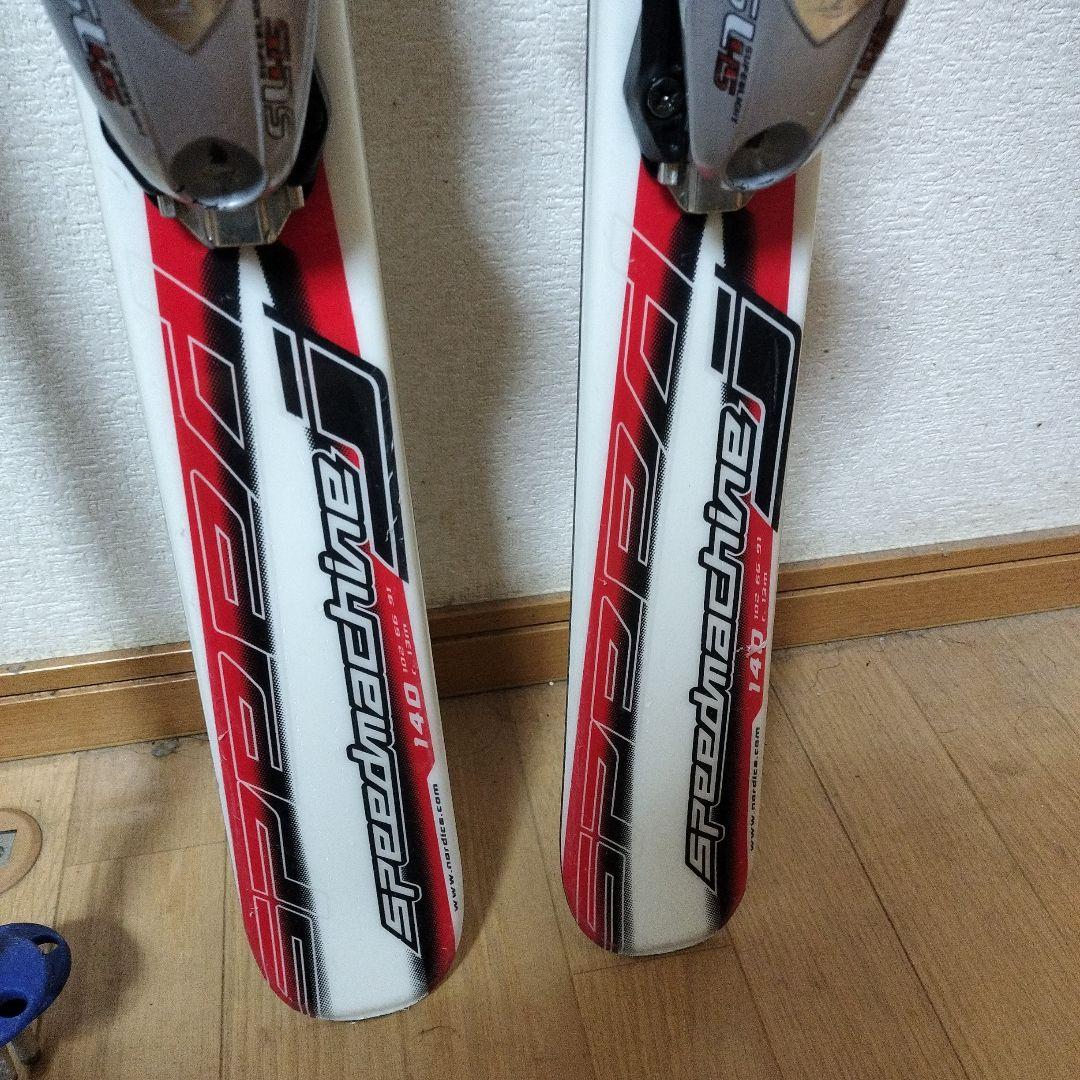 ノルディカ　NORDICA 140cm ジュニアスキー板　ストックセット　おまけ