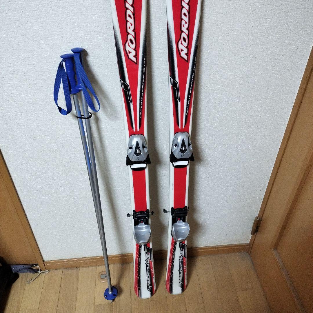 ノルディカ　NORDICA 140cm ジュニアスキー板　ストックセット　おまけ