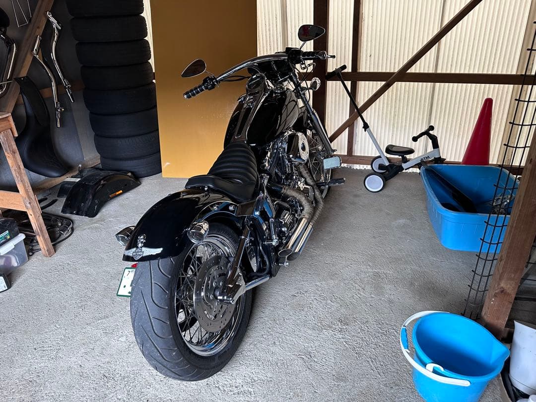 ハーレーソフテイルデュース リアフェンダー