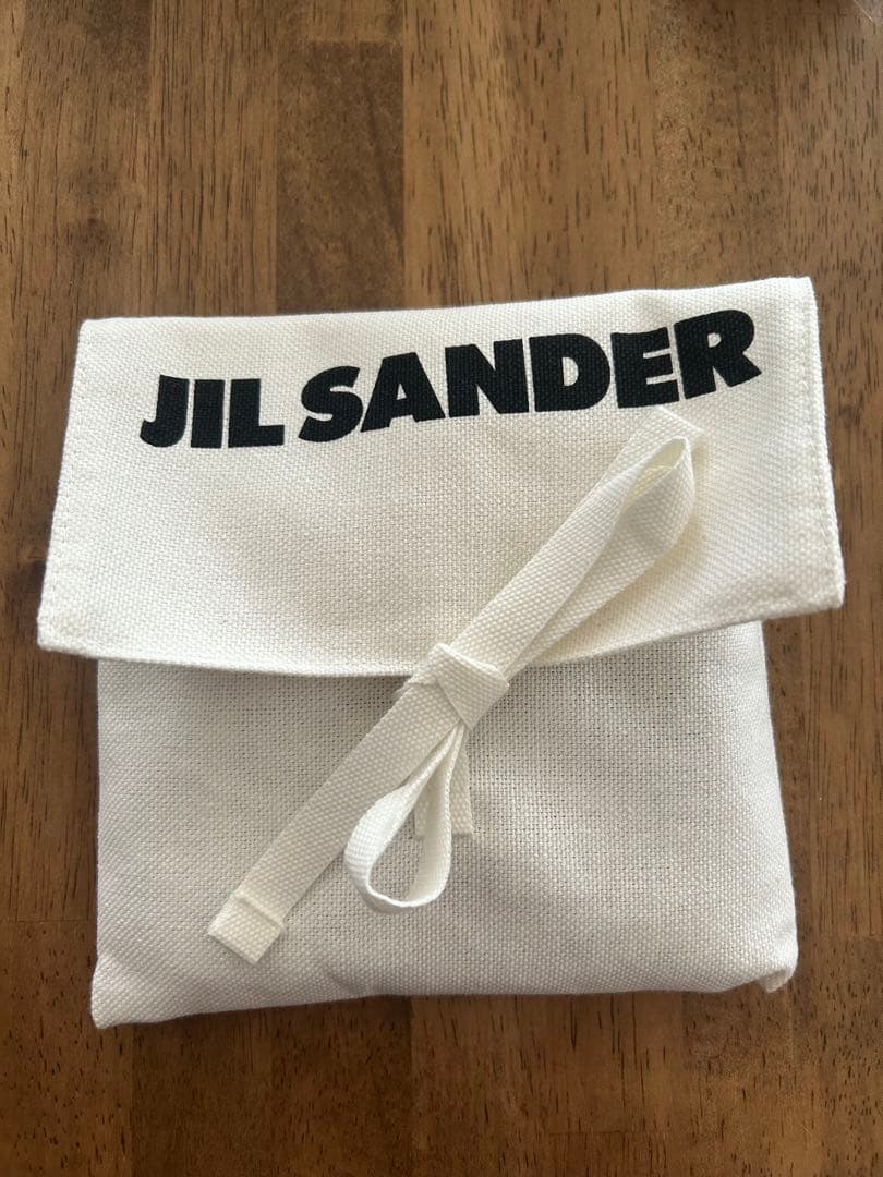 JIL SANDER ブラックレザー　二つ折り財布