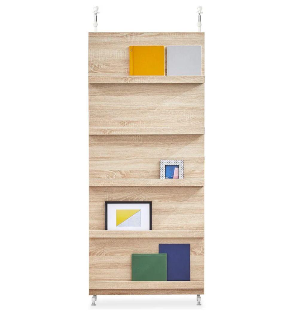 ロウヤ　LOWYA ナチュラルウッド スライド式パーテーション