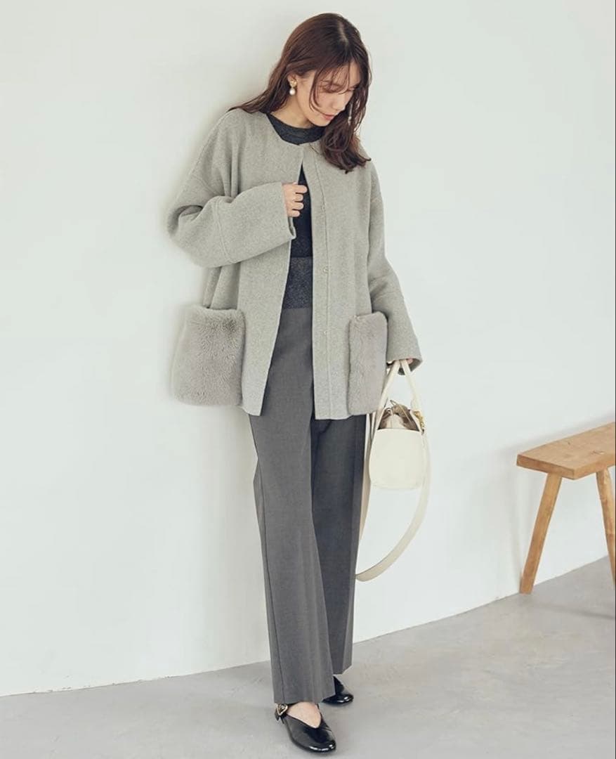 Mila Owen 2wayファーポケットリバーコート09WFC254111