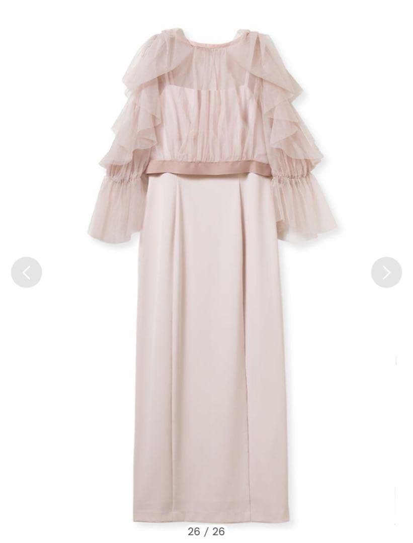 スナイデル　Sustainableリボンスリーブボレロワンピース　snidel