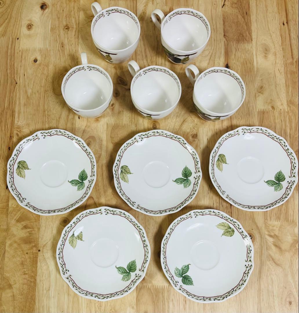 ノリタケ製　フルーツ柄洋食器　5種×5セット