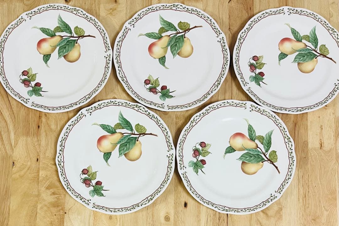 ノリタケ製　フルーツ柄洋食器　5種×5セット
