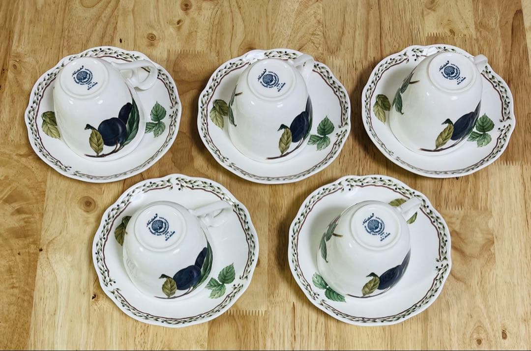 ノリタケ製　フルーツ柄洋食器　5種×5セット