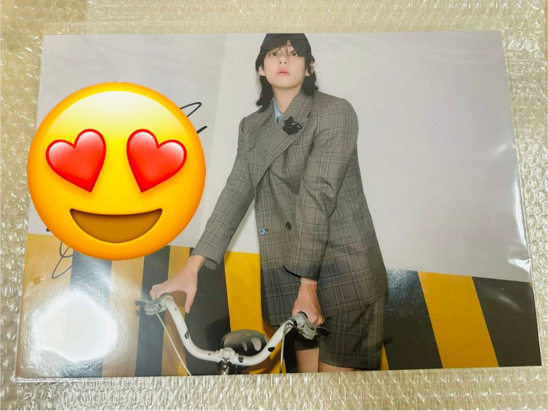 防弾少年団 BTS V直筆サイン入りポスター