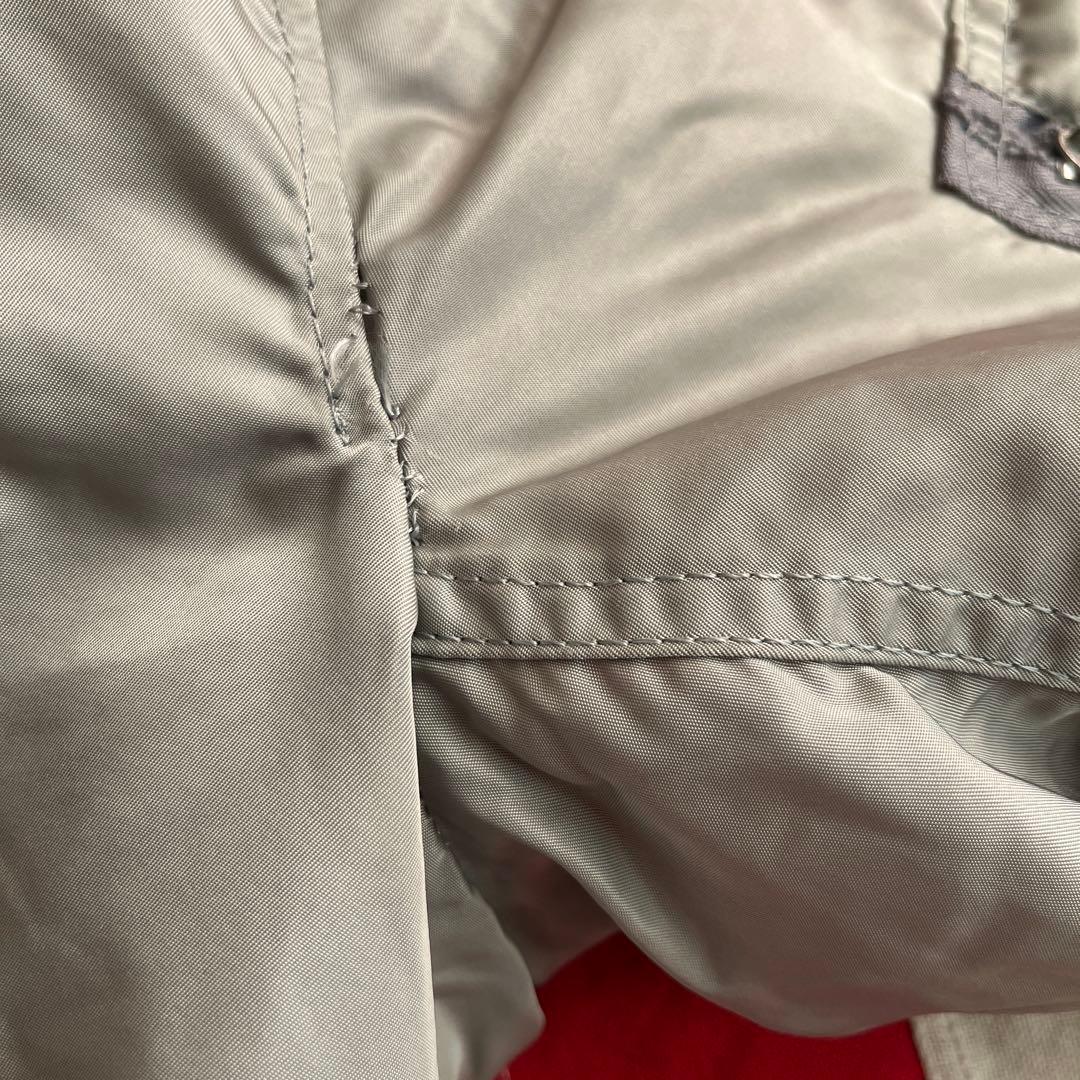 90s ビンテージ ALPHA アルファ MA-1 シルバー XL アメリカ製
