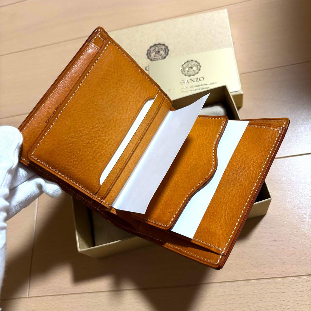 ガンゾ　ganzo THIN BRIDLE (シンブライドル) 大型二つ折り財布