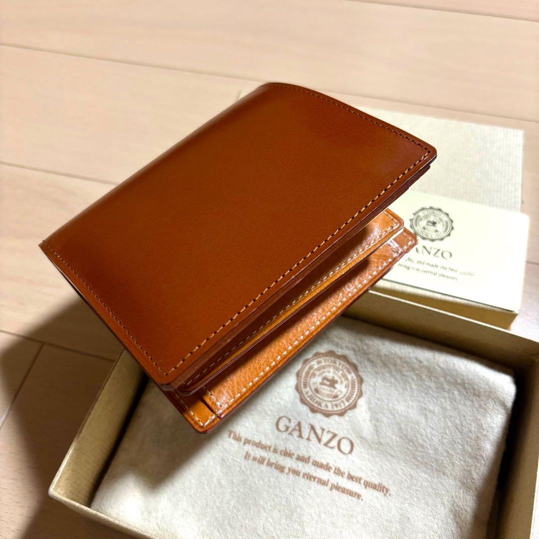 ガンゾ　ganzo THIN BRIDLE (シンブライドル) 大型二つ折り財布